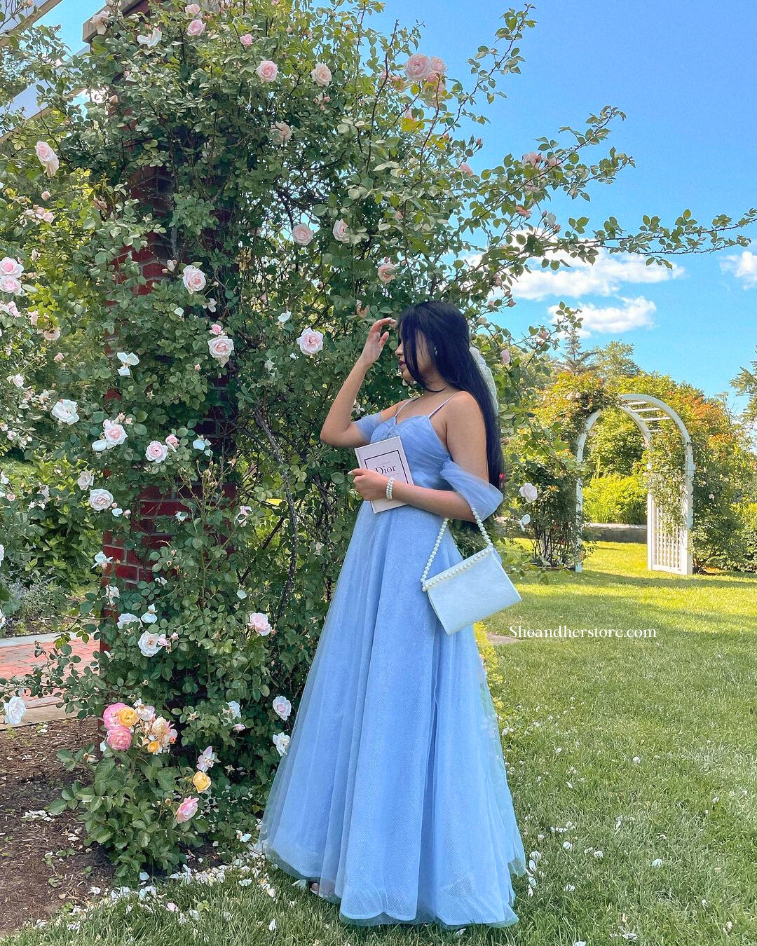 THE ANGEL Baby Blue Dress