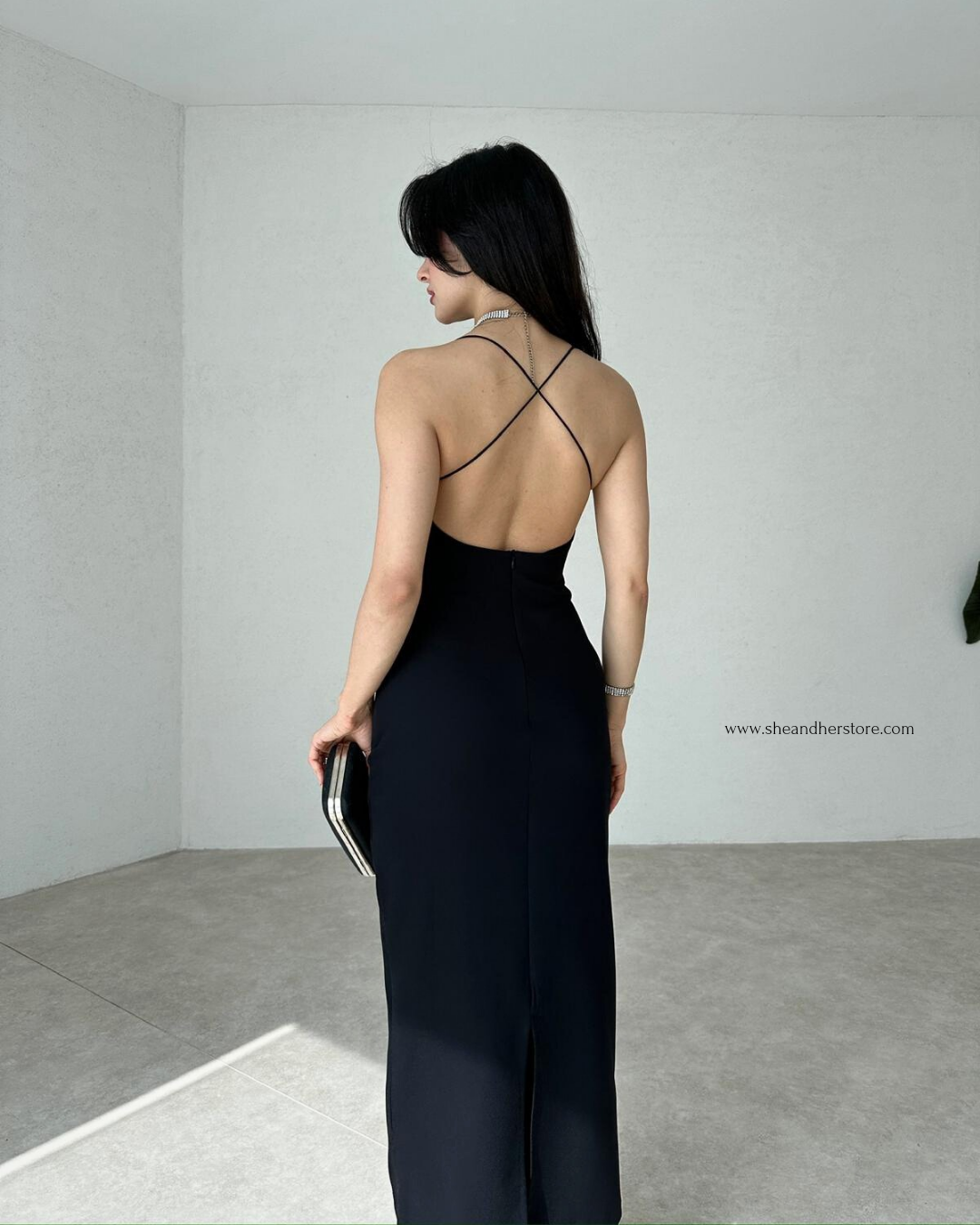 Grace Long Backless Bodycon Dress