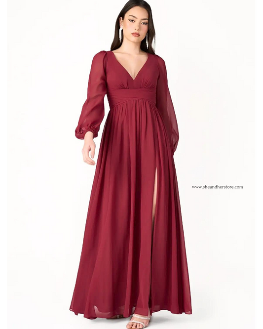 HAYLEY Slit Maxi Dress